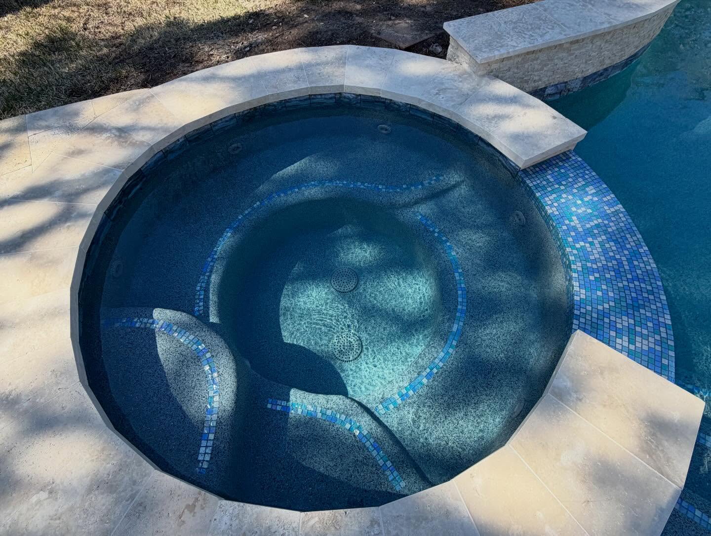 Aerial view swimming pool Houston area residential property