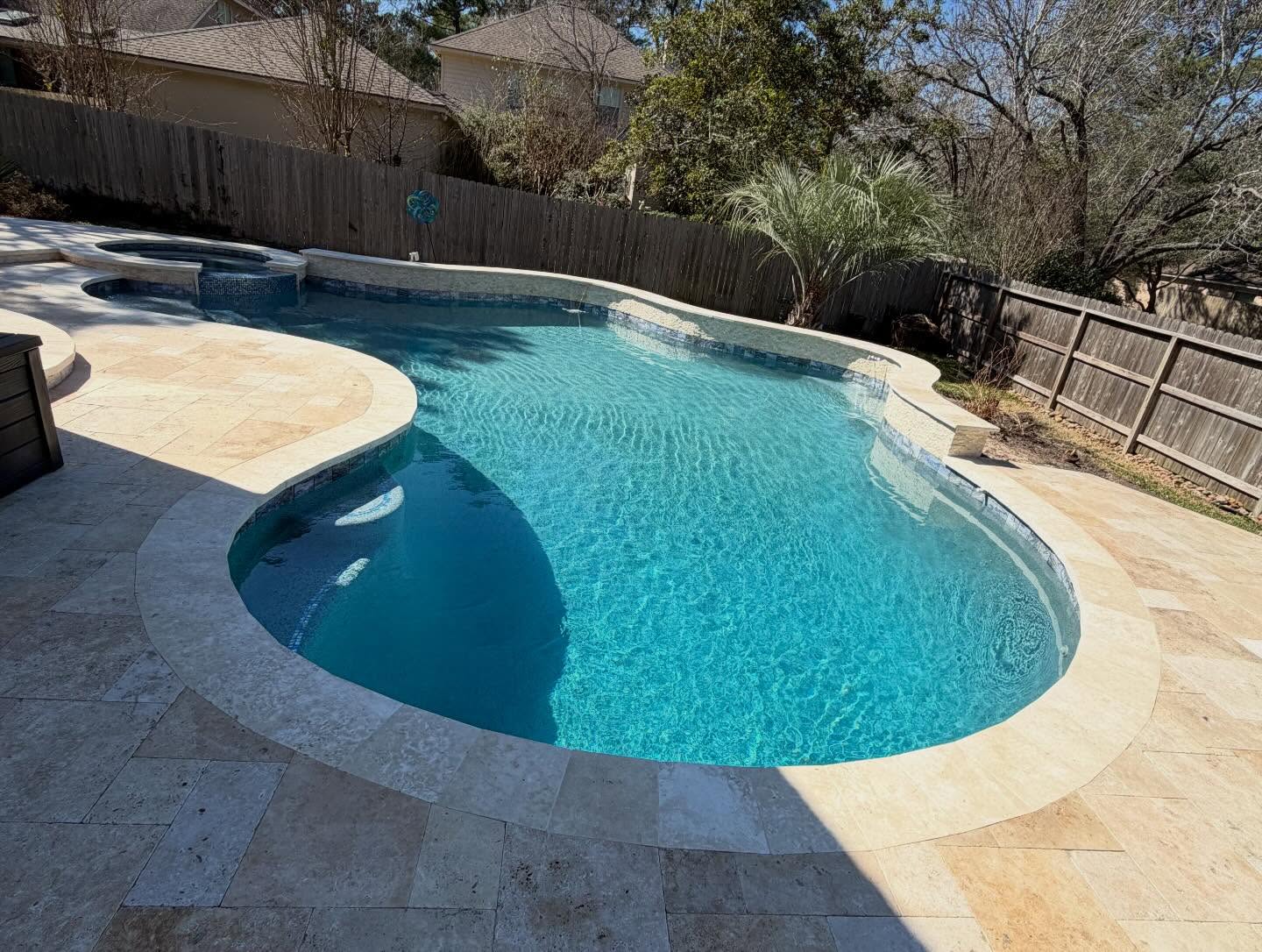 Luxury residential pool northwest Houston suburbs