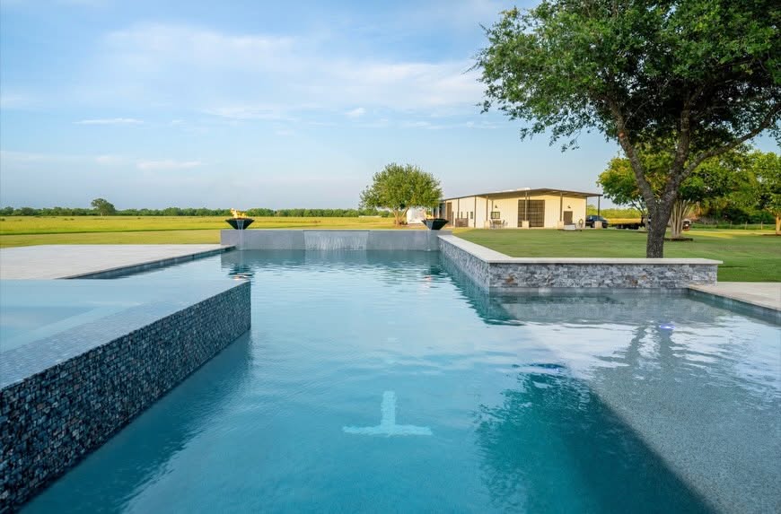 Crystal clear residential pool in Spring Texas Crystal clear residential pool in Spring Texas